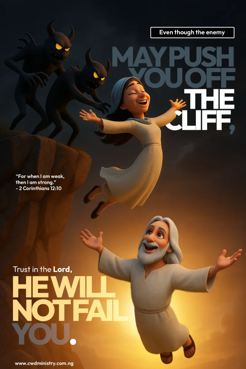 He will not fail you.