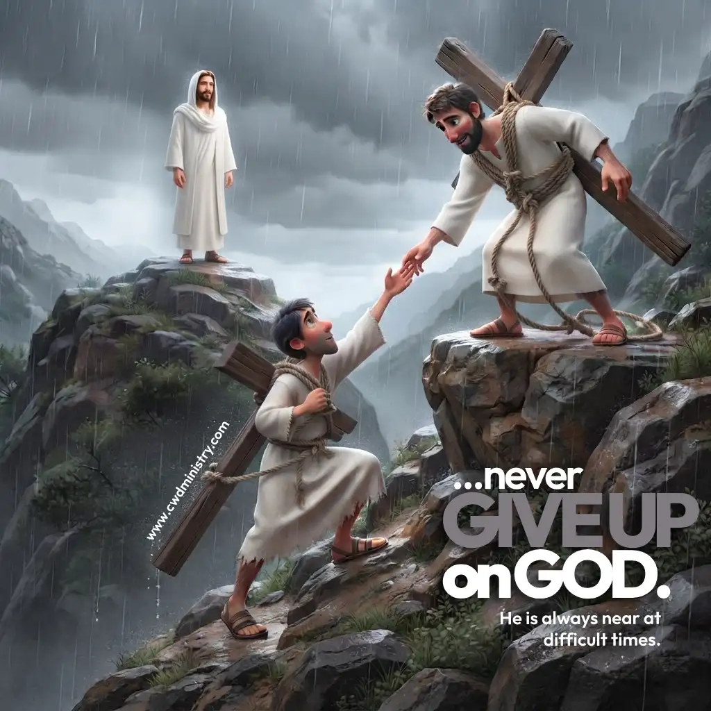 Never give up on God